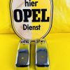 Stoßstange Paar Chrom Ecke Stoßstangenecke Opel Vauxhall Bedford Neu + Original