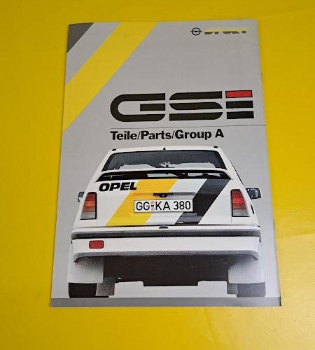 Ersatzteilkatalog Opel Kadett E GSi 2. Auflage Gruppe A Ersatzteile Liste Katalog