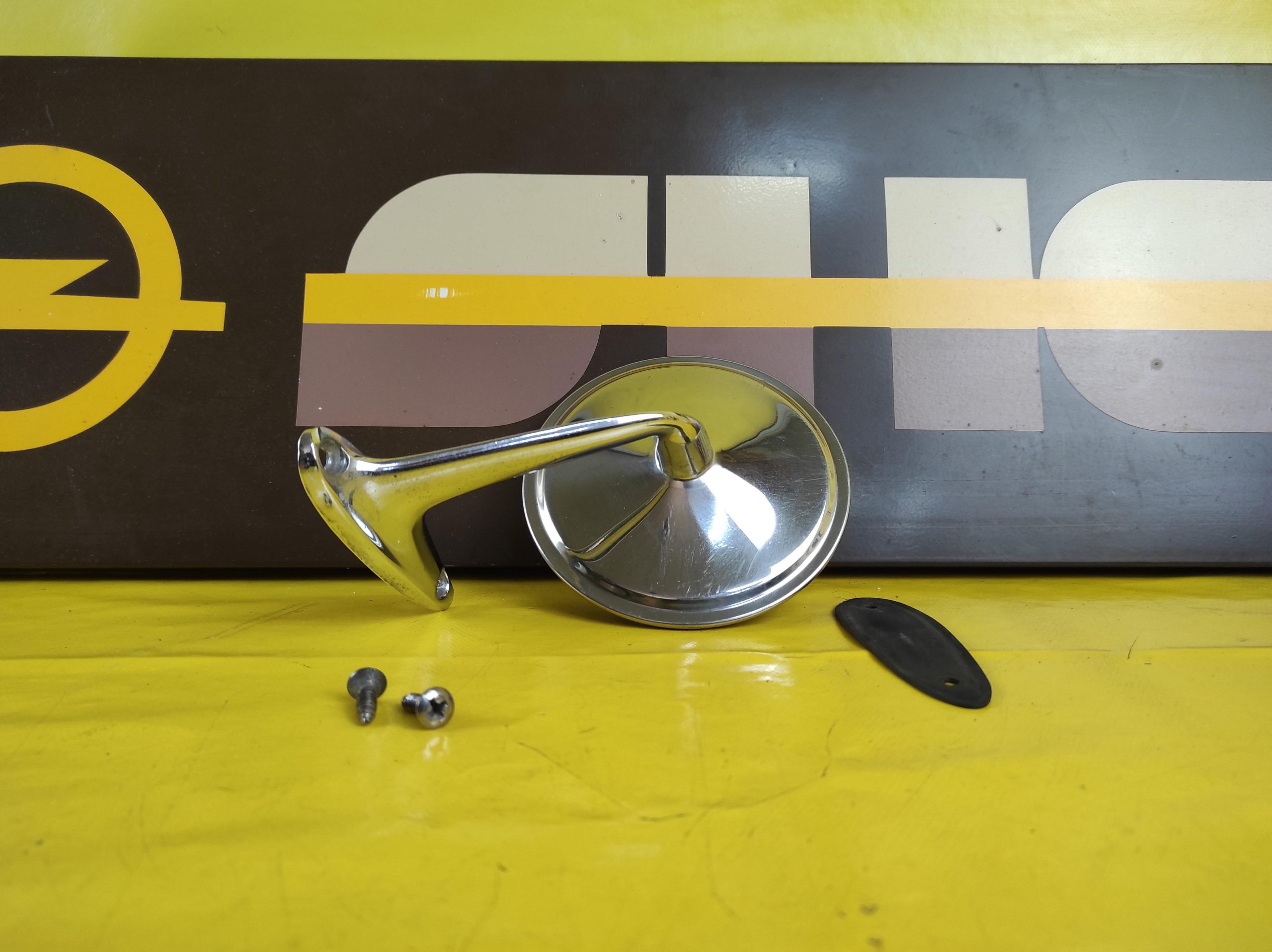 ID_77663_orig-2.jpg Aussenspiegel Opel Rekord C Commodore A Kadett B Spiegel Chrom Gebraucht Original