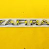 Emblem Heckklappe Opel Zafira A Schriftzug Chrom hinten GM 9118901 = 9132626 Neu Original