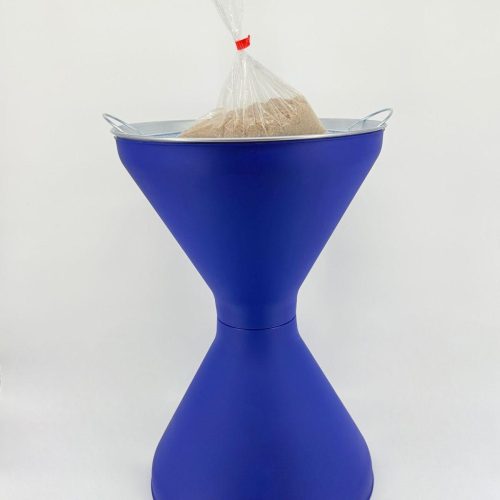 Standaschenbecher Kunststoff inkl. Sieb und Sand blau Marke: Turk