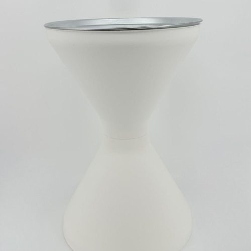 Standaschenbecher Kunststoff inkl. Sieb und Sand weiß Marke: Turk