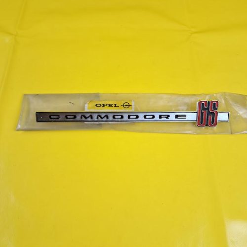 Schriftzug Handschuhfach Opel Commodore A GS Name plate Original Neu