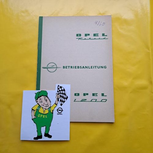 Betriebsanleitung Opel Rekord P1 1200er Handbuch Bedienungsanleitung Bordmappe Original