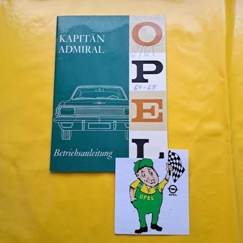 Betriebsanleitung Opel Kapitän Admiral A 1965 Bedienungsanleitung Handbuch Original