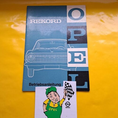 Betriebsanleitung Opel Rekord A R3 Limousine Coupe Caravan 1963 Handbuch Bordmappe
