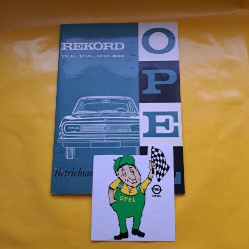 Betriebsanleitung Opel Rekord B 1966 Handbuch Bedienungsanleitung Bordmappe Original