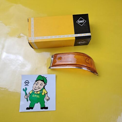 Blinker Glas Opel Kadett B Limousine Coupe Blinkerglas Chrom vorne links Original Neu