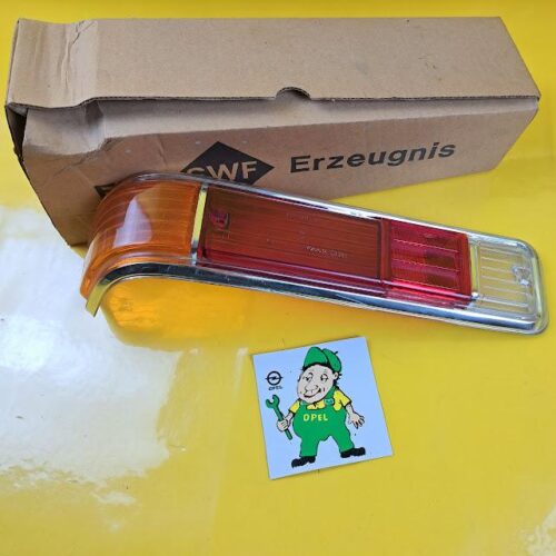 Glas Rücklicht links Opel Rekord A Limousine Coupe Rücklichtglas Original Neu