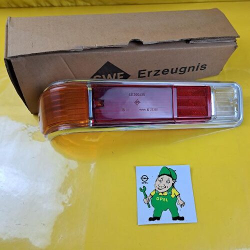 Glas Rücklicht links Opel Rekord A Limousine Coupe Rücklichtglas Original Neu