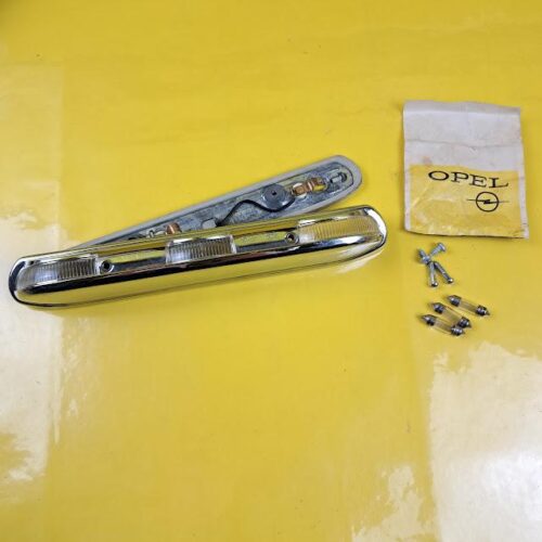 Beleuchtung Nummernschild Opel Kadett B / Rekord A + B - an Stoßstange Chrom Original Neu
