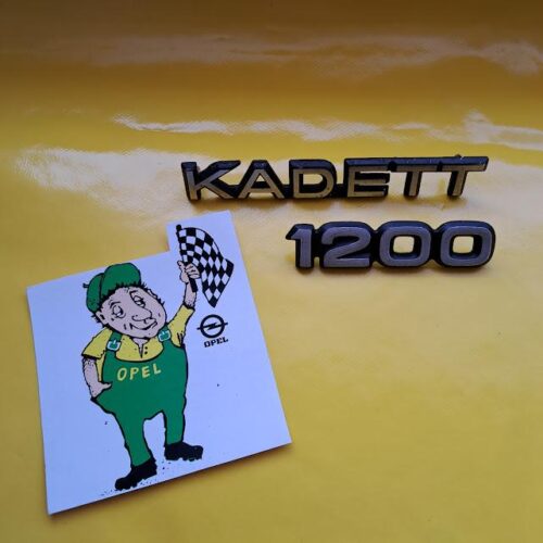 Emblem Schriftzug Chrom Opel Kadett C 1200 Limousine Coupe Embleme Kofferdeckel Original