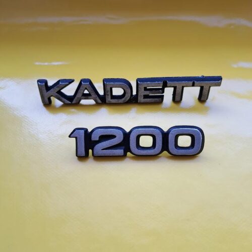 Emblem Schriftzug Chrom Opel Kadett C 1200 Limousine Coupe Embleme Kofferdeckel Original
