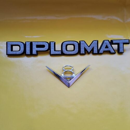 Emblem Schriftzug Chrom Opel Diplomat B V8 Embleme Schild Zierstück Original