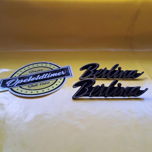 Emblem - Berlina - Opel Kadett C / Manta Ascona A + B Schriftzug 9279132 Original