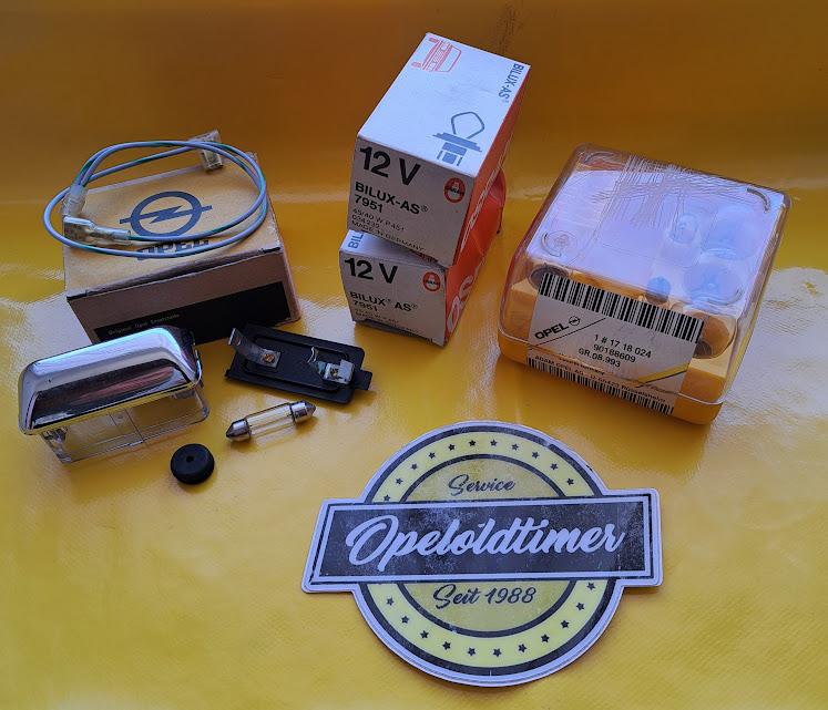 ID_136103_orig.jpg Beleuchtung Opel Rekord C / Commodore A Licht Stoßstange Scheinwerfer Chrom