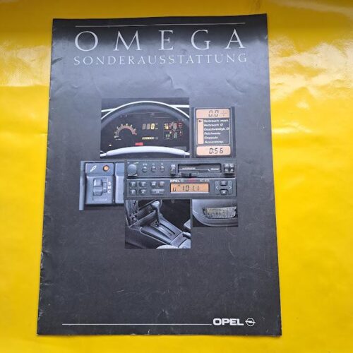 Prospekt Broschüre Opel Omega Sonderausstattung Original Infoheft Sammler