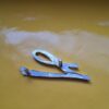 Emblem - L - Opel Kadett A Schriftzug Chrom auf Seitenwand Kotflügel Original Neu