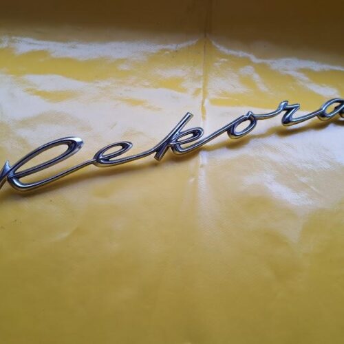 Embleme Satz Opel Rekord A / R3 Schriftzug auf Kotflügel Logo Original