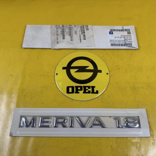 Emblem Opel Meriva 1.8 Meriva A Heckklappe Schriftzug Chrom 93174376 Orig. + Neu