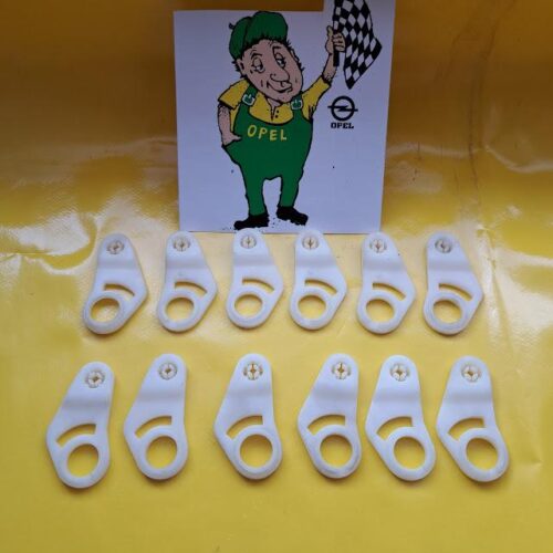 12 x Lasche Betätigung Tür Opel Kadett C / Manta Ascona B Schloss Gestänge Öffner Original Neu