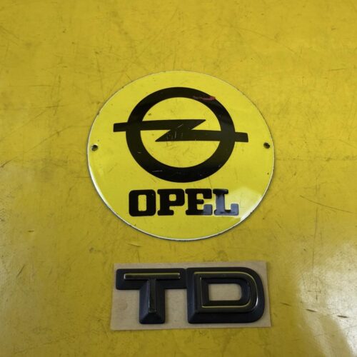 TD Emblem Opel Corsa A Turbodiesel Heckklappe Schriftzug Chrom Orig. + Neu