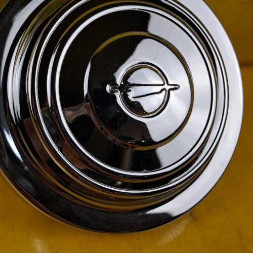 Radkappe Opel Rekord A + B Chrom 13 " 13 Zoll Emblem Fehlprägung Neu