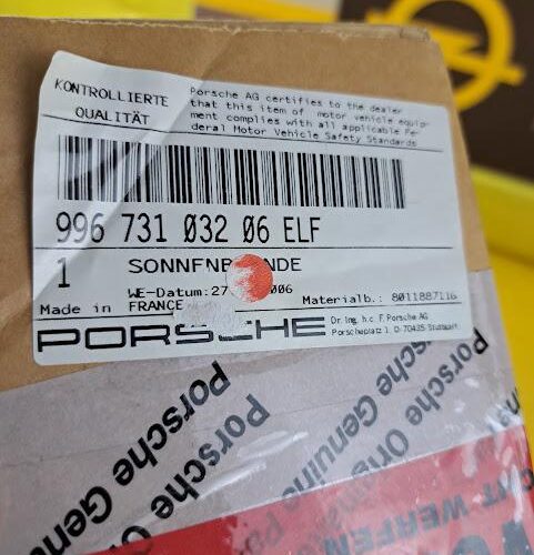 Sonnenblende rechts Porsche 911 996 Coupe Beifahrerseite grau 99673103206ELF Original Neu