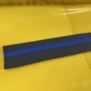 Zierleiste Opel Corsa A Vordertür links blaugrau blauer Streifen GM 90362591 Orig. + NEU