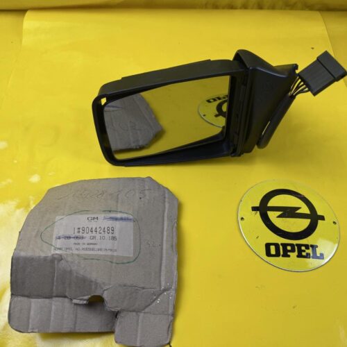 Außenspiegel Opel Kadett E links elektrisch beheizbar ohne Abdeckung GM 90442489 Orig. + NEU